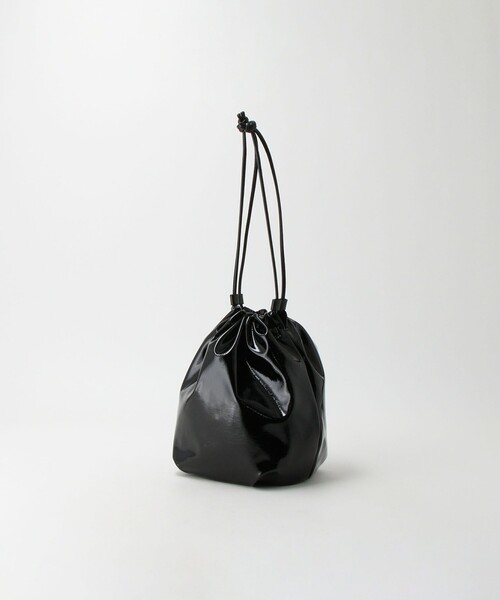 green label relaxing（グリーンレーベルリラクシング）の「2WAY ソフトエナメル 巾着バッグ（ショルダーバッグ・レディース・グレー/コバルトブルー/ブラック・FREE）」の19枚目の写真