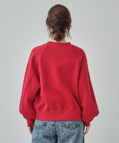 Cutie Blonde(キューティーブロンド)の「◆【あったか/S-LL】ラグラン裏起毛スウェット(Tシャツ/カットソー・レディース・ライトグレー/ブラック/レッド系1/オフホワイト・01/02/03/04)」の16枚目の写真