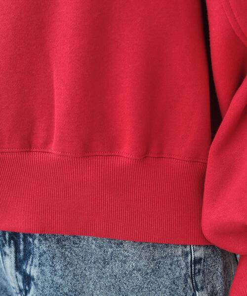 Cutie Blonde(キューティーブロンド)の「◆【あったか/S-LL】ラグラン裏起毛スウェット(Tシャツ/カットソー・レディース・ライトグレー/ブラック/レッド系1/オフホワイト・01/02/03/04)」の13枚目の写真