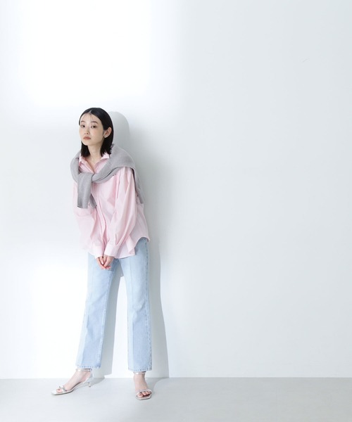 NATURAL BEAUTY BASIC（ナチュラルビューティーベーシック）の「◇【美人百花掲載】センタープレスストレートデニムパンツ（デニムパンツ・レディース・ブルー系その他2/ブルー・SMALL/MEDIUM/P/S）」の15枚目の写真