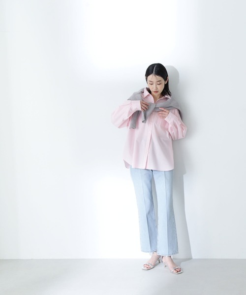 NATURAL BEAUTY BASIC（ナチュラルビューティーベーシック）の「◇【美人百花掲載】センタープレスストレートデニムパンツ（デニムパンツ・レディース・ブルー系その他2/ブルー・SMALL/MEDIUM/P/S）」の16枚目の写真