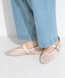 URBAN RESEARCH Sonny Label | メッシュストラップフラットシューズ(その他シューズ)