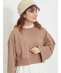 Samansa Mos2 | ◎ショート丈スウェット(Tシャツ/カットソー)