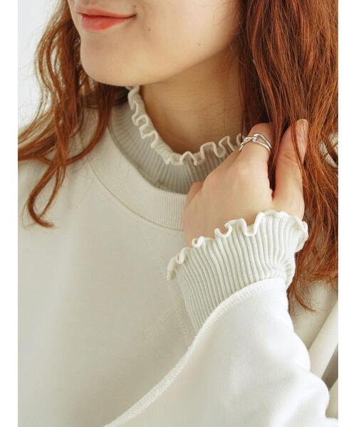 Samansa Mos2(サマンサ モスモス)の「◎ショート丈スウェット(Tシャツ/カットソー・レディース・ブラウン/ピンク/キナリ/ブラック・F)」の12枚目の写真