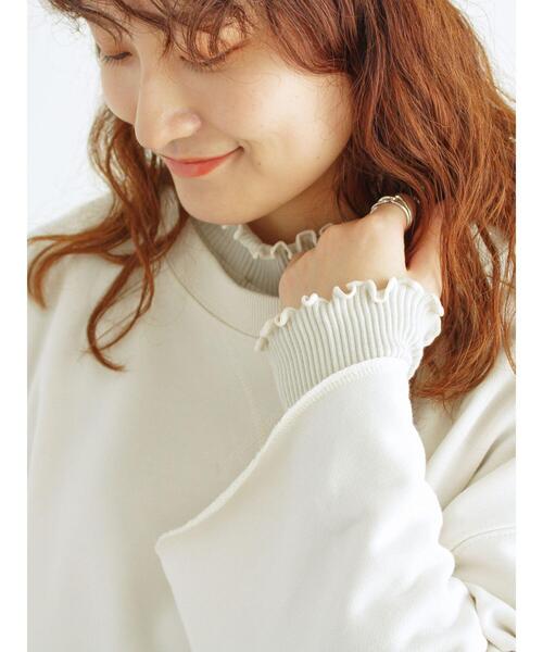 Samansa Mos2(サマンサ モスモス)の「◎ショート丈スウェット(Tシャツ/カットソー・レディース・ブラウン/ピンク/キナリ/ブラック・F)」の13枚目の写真