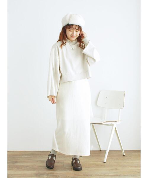 Samansa Mos2(サマンサ モスモス)の「◎ショート丈スウェット(Tシャツ/カットソー・レディース・ブラウン/ピンク/キナリ/ブラック・F)」の17枚目の写真