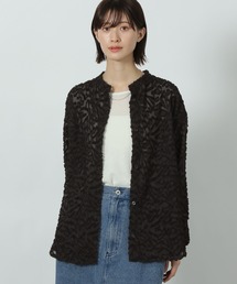 LAKOLE | 【入卒式／オケージョンにも】バンドカラージャガードシャツ長袖 / 290717(シャツ/ブラウス)