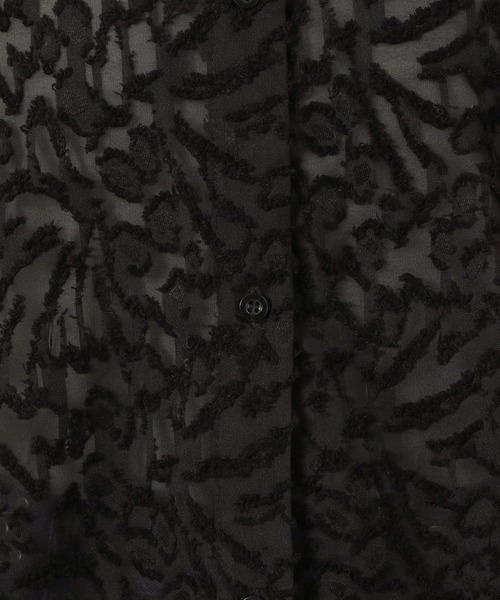 LAKOLE（ラコレ）の「【入卒式／オケージョンにも】バンドカラージャガードシャツ長袖 / 290717（シャツ/ブラウス・レディース・ブラック/アイボリー/ピンクベージュ・FREE）」の22枚目の写真