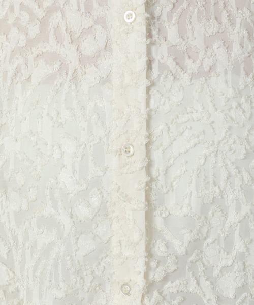 LAKOLE（ラコレ）の「【入卒式／オケージョンにも】バンドカラージャガードシャツ長袖 / 290717（シャツ/ブラウス・レディース・ブラック/アイボリー/ピンクベージュ・FREE）」の21枚目の写真