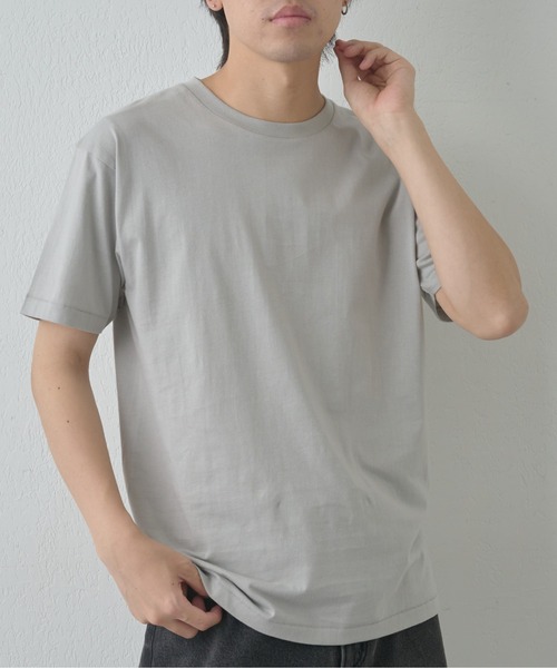 COLONY 2139(コロニートゥーワンスリーナイン)の「ラウンドボディコットンTシャツ(Tシャツ/カットソー・メンズ・サックスブルー/ブラック/グレー/ネイビー/ブラウン/ブラック系その他/ミント/ホワイト・X-SMALL/X-LARGE/LARGE/MEDIUM/SMALL)」の4枚目の写真