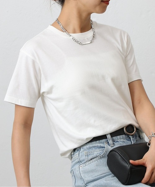 COLONY 2139(コロニートゥーワンスリーナイン)の「ラウンドボディコットンTシャツ(Tシャツ/カットソー・メンズ・サックスブルー/ブラック/グレー/ネイビー/ブラウン/ブラック系その他/ミント/ホワイト・X-SMALL/X-LARGE/LARGE/MEDIUM/SMALL)」の1枚目の写真