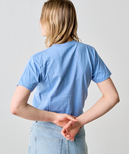 COLONY 2139(コロニートゥーワンスリーナイン)の「ラウンドボディコットンTシャツ(Tシャツ/カットソー・メンズ・サックスブルー/ブラック/グレー/ネイビー/ブラウン/ブラック系その他/ミント/ホワイト・X-SMALL/X-LARGE/LARGE/MEDIUM/SMALL)」の10枚目の写真