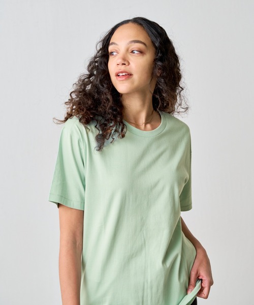 COLONY 2139(コロニートゥーワンスリーナイン)の「ラウンドボディコットンTシャツ(Tシャツ/カットソー・メンズ・サックスブルー/ブラック/グレー/ネイビー/ブラウン/ブラック系その他/ミント/ホワイト・X-SMALL/X-LARGE/LARGE/MEDIUM/SMALL)」の14枚目の写真