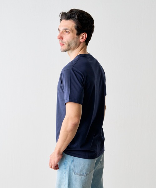 COLONY 2139(コロニートゥーワンスリーナイン)の「ラウンドボディコットンTシャツ(Tシャツ/カットソー・メンズ・サックスブルー/ブラック/グレー/ネイビー/ブラウン/ブラック系その他/ミント/ホワイト・X-SMALL/X-LARGE/LARGE/MEDIUM/SMALL)」の16枚目の写真