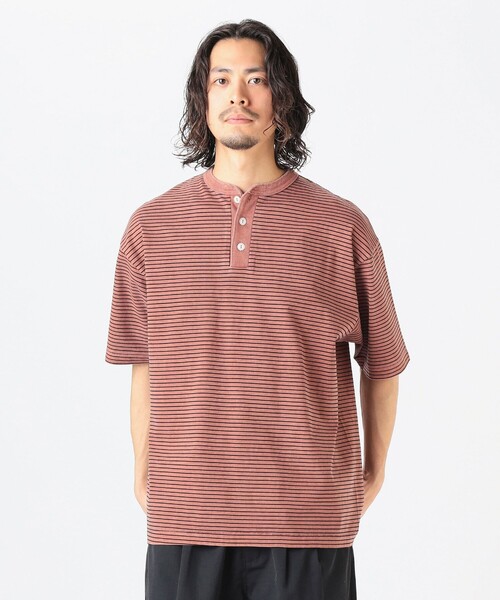 リーバイスレッド 03SS ボーダー ヘンリーネックTシャツ Healthknit（ヘルスニット）の「【別注】Healthknit / ボーダー