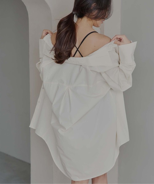 moo様　ボリュームギャザーロンパース　ラッシュガード　サイズF Tシャツセット SEA DRESS（シードレス）の「ﾎﾞﾘｭｰﾑｷﾞｬｻﾞｰﾛﾝﾊﾟｰｽ/ﾗｯｼｭｶﾞｰﾄﾞ