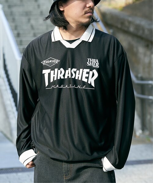 THRASHER(スラッシャー)の「THRASHER スラッシャー ゲームシャツ(Tシャツ/カットソー・メンズ・ホワイト/ブラック・L/M)」の2枚目の写真
