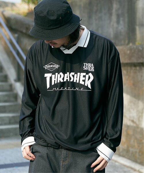 THRASHER(スラッシャー)の「THRASHER スラッシャー ゲームシャツ(Tシャツ/カットソー・メンズ・ホワイト/ブラック・L/M)」の4枚目の写真