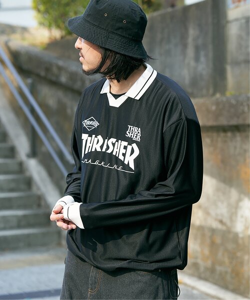 THRASHER(スラッシャー)の「THRASHER スラッシャー ゲームシャツ(Tシャツ/カットソー・メンズ・ホワイト/ブラック・L/M)」の5枚目の写真