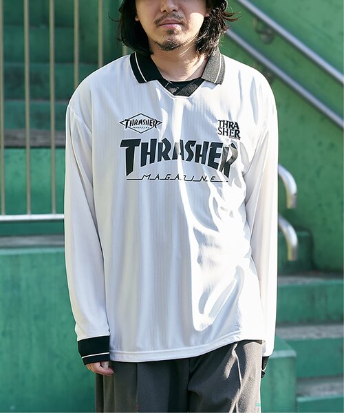 THRASHER(スラッシャー)の「THRASHER スラッシャー ゲームシャツ(Tシャツ/カットソー・メンズ・ホワイト/ブラック・L/M)」の9枚目の写真