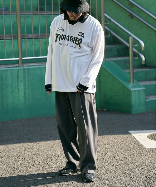 THRASHER(スラッシャー)の「THRASHER スラッシャー ゲームシャツ(Tシャツ/カットソー・メンズ・ホワイト/ブラック・L/M)」の11枚目の写真