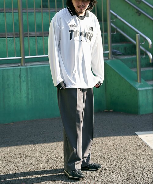 THRASHER(スラッシャー)の「THRASHER スラッシャー ゲームシャツ(Tシャツ/カットソー・メンズ・ホワイト/ブラック・L/M)」の12枚目の写真