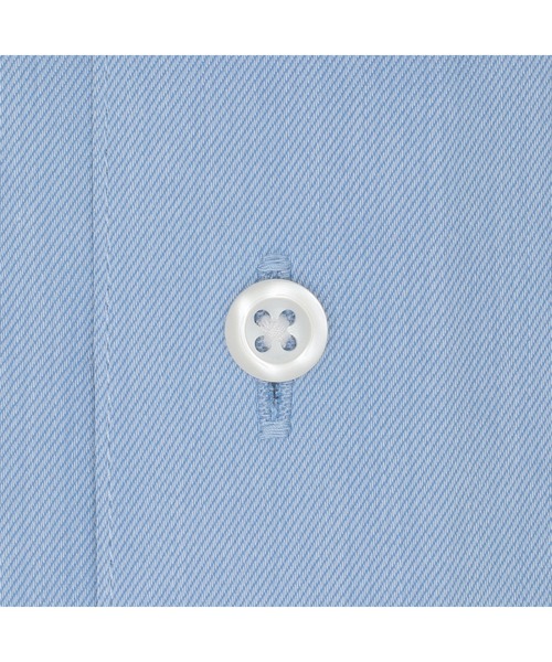 TOKYO SHIRTS（トウキョウシャツ）の「透け防止 形態安定ノーアイロン ワイド 長袖ビジネスワイシャツ（ビジネスシャツ・メンズ・ブルー・首回り39cm-裄丈80cm/首回り39cm-裄丈84cm/首回り41cm-裄丈82cm/首回り41cm-裄丈86cm/首回り43cm-裄丈86cm/首回り37cm-裄丈80cm/首回り43cm-裄丈82cm/首回り42cm-裄丈86cm/首回り42cm-裄丈82cm）」の4枚目の写真