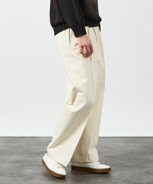 ABAHOUSE（アバハウス）の「1タック コットン ワイドトラウザーズ / ワイドパンツ（その他パンツ・メンズ・グレー/オフホワイト・48/46/44）」の21枚目の写真