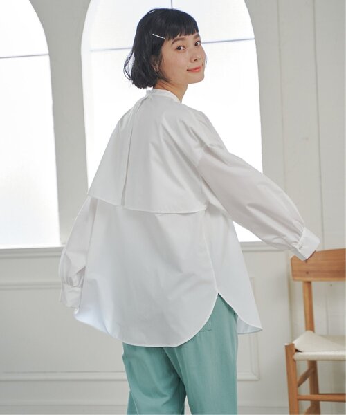 LBC（エルビーシー）の「ＴＣブロードケープブラウス（シャツ/ブラウス・レディース・チャコールグレー/ホワイト・M/L）」の22枚目の写真