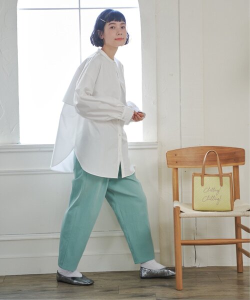 LBC（エルビーシー）の「ＴＣブロードケープブラウス（シャツ/ブラウス・レディース・チャコールグレー/ホワイト・M/L）」の20枚目の写真