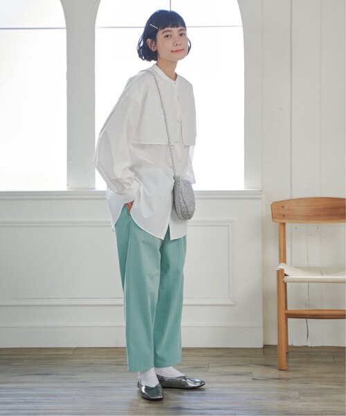 LBC（エルビーシー）の「ＴＣブロードケープブラウス（シャツ/ブラウス・レディース・チャコールグレー/ホワイト・M/L）」の19枚目の写真