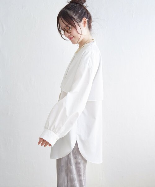 LBC（エルビーシー）の「ＴＣブロードケープブラウス（シャツ/ブラウス・レディース・チャコールグレー/ホワイト・M/L）」の13枚目の写真