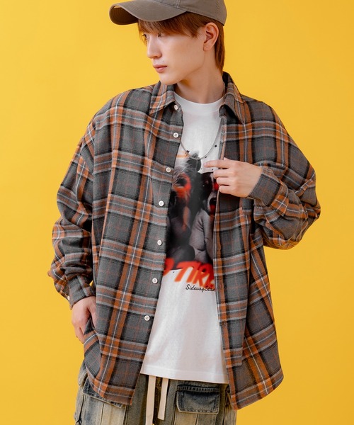 improves（インプローブス）の「レギュラー チェックシャツ（シャツ/ブラウス・メンズ・グリーン/イエロー/グレー・SMALL/MEDIUM/LARGE）」の2枚目の写真