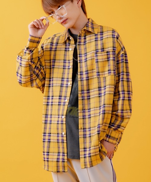 improves（インプローブス）の「レギュラー チェックシャツ（シャツ/ブラウス・メンズ・グリーン/イエロー/グレー・SMALL/MEDIUM/LARGE）」の3枚目の写真