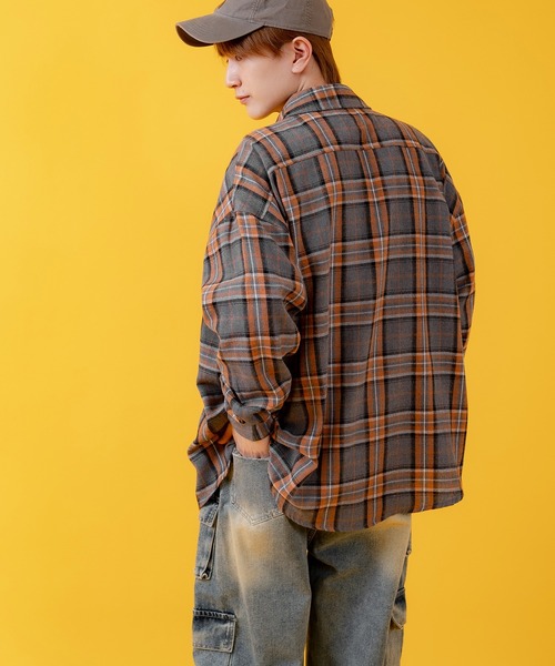 improves（インプローブス）の「レギュラー チェックシャツ（シャツ/ブラウス・メンズ・グリーン/イエロー/グレー・SMALL/MEDIUM/LARGE）」の6枚目の写真