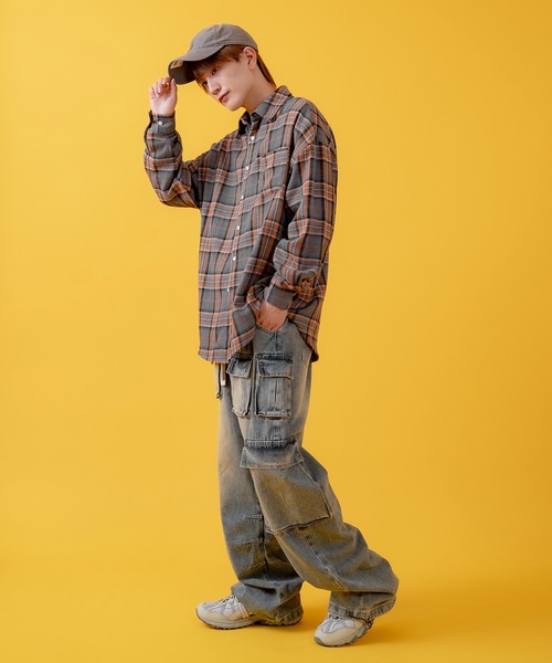 improves（インプローブス）の「レギュラー チェックシャツ（シャツ/ブラウス・メンズ・グリーン/イエロー/グレー・SMALL/MEDIUM/LARGE）」の8枚目の写真