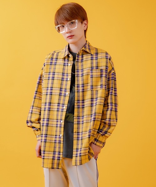 improves（インプローブス）の「レギュラー チェックシャツ（シャツ/ブラウス・メンズ・グリーン/イエロー/グレー・SMALL/MEDIUM/LARGE）」の14枚目の写真