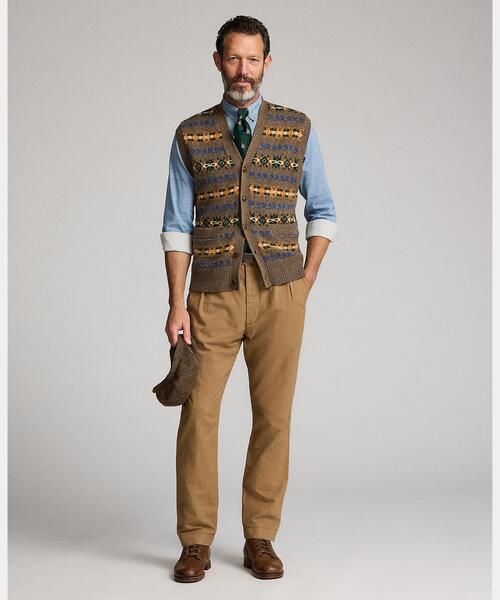 フェア アイル ウールブレンド セーター ベスト