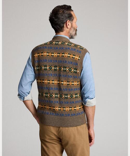 フェア アイル ウールブレンド セーター ベスト