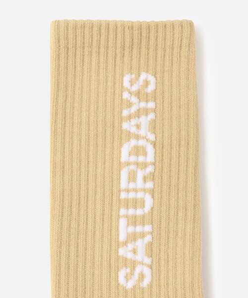 Saturdays NYC（サタデーズ ニューヨークシティ ）の「Logo Sock（ソックス/靴下・メンズ・ホワイト/ブラック/イエロー/ミント/オレンジ・FREE）」の9枚目の写真