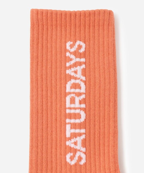 Saturdays NYC（サタデーズ ニューヨークシティ ）の「Logo Sock（ソックス/靴下・メンズ・ホワイト/ブラック/イエロー/ミント/オレンジ・FREE）」の8枚目の写真