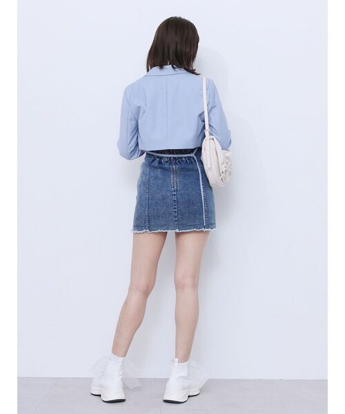 EATME(イートミー)の「レイヤードデザインジャケット(セットアップ可能)(テーラードジャケット・レディース・ブラック/グレー/ブルー/ピンク・FREE)」の13枚目の写真