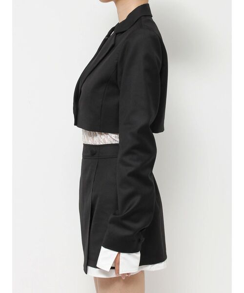 EATME(イートミー)の「レイヤードデザインジャケット(セットアップ可能)(テーラードジャケット・レディース・ブラック/グレー/ブルー/ピンク・FREE)」の15枚目の写真