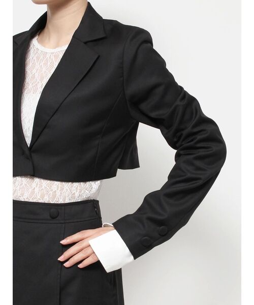 EATME(イートミー)の「レイヤードデザインジャケット(セットアップ可能)(テーラードジャケット・レディース・ブラック/グレー/ブルー/ピンク・FREE)」の18枚目の写真