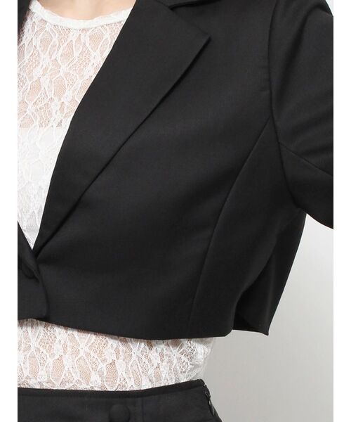 EATME(イートミー)の「レイヤードデザインジャケット(セットアップ可能)(テーラードジャケット・レディース・ブラック/グレー/ブルー/ピンク・FREE)」の20枚目の写真