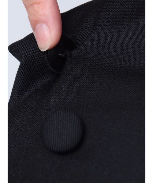 EATME(イートミー)の「レイヤードデザインジャケット(セットアップ可能)(テーラードジャケット・レディース・ブラック/グレー/ブルー/ピンク・FREE)」の22枚目の写真