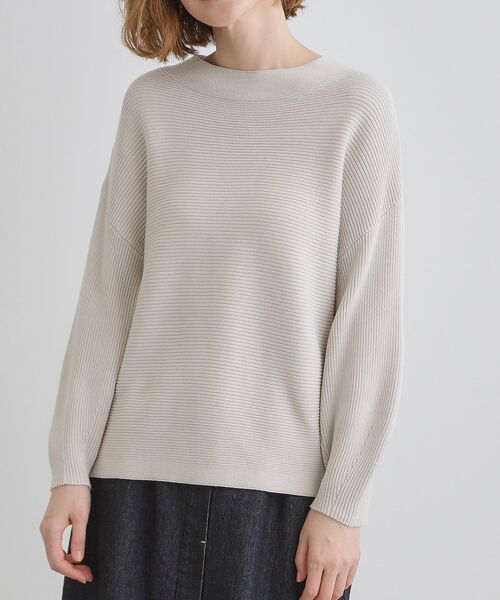 grove（グローブ）の「コットンブレンドガーターニット（ニット/セーター・レディース・ネイビー/ライトグレー系9/ブルー/ベビーピンク・02/03/01/05/04）」の21枚目の写真