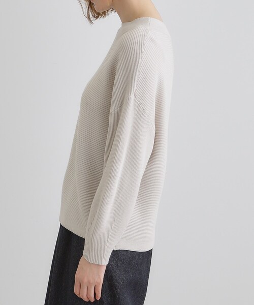 grove（グローブ）の「コットンブレンドガーターニット（ニット/セーター・レディース・ネイビー/ライトグレー系9/ブルー/ベビーピンク・02/03/01/05/04）」の22枚目の写真