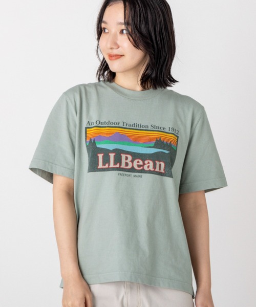 tシャツ 「JAPAN EDITION」モリル・ショートスリーブ・カタディン・ロゴ・ティ レディース L.L.Bean tシャツ 「JAPAN EDITION」モリル・ショートスリーブ