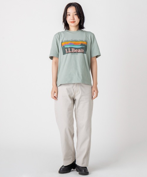 L.L.Bean(エルエルビーン)の「【JAPAN EDITION】モリル・ショートスリーブ・カタディン・ロゴ・ティ(Tシャツ/カットソー・レディース・オレンジ/ライトグレー/ダークネイビー/セージグリーン・MEDIUM)」の15枚目の写真